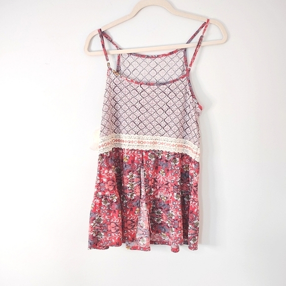 Altar'd State Floral Tank Top - Red, Pink and White NWT - Picture 4 of 11
